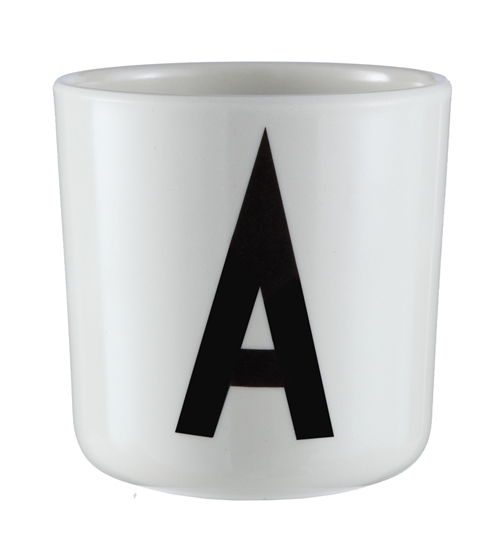 melamine beker met letter