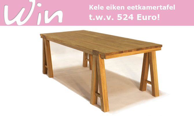 eiken eetkamertafel